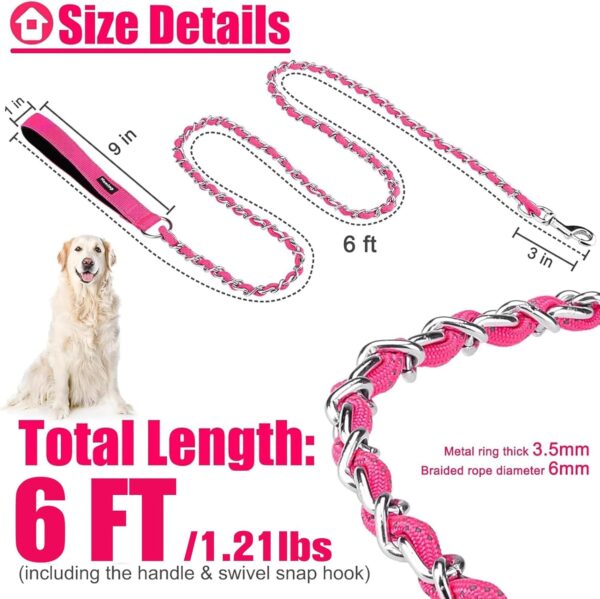 Heavy-Duty Chain Dog Leash Strong, Secure & Rust-Resistant - Image 8